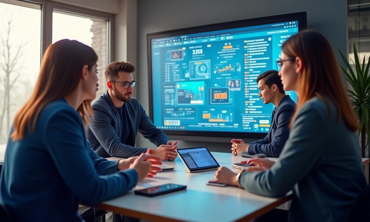 Professional digital marketing strategy session focusing on influencer education