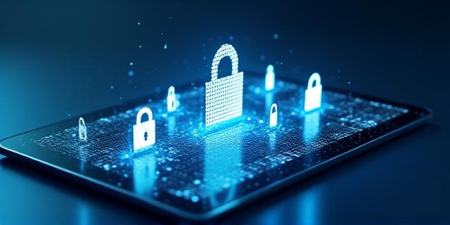 Visual representation of secure data encryption